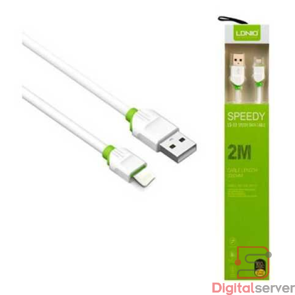 CABLE LDNIO PARA IPHONE 2M 2.4A PARA DATOS Y CARGA LS-33