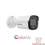 CAMARA HIKVISION COLORVU DS-2CE10DF0T-PFS TUBO EXTERIOR PFS 1080P HD 2MP 2.8MM