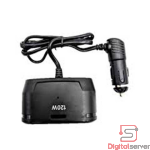 CARGADOR PARA CARRO ENCENDEDOR CON DOBLE PUERTO USB Y DOBLE ENTRADA DE CARGADORES 4884