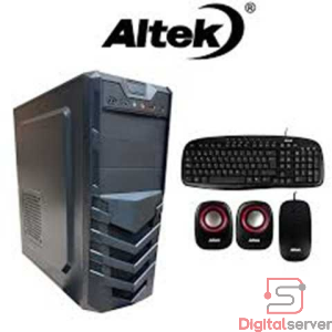 CASE COMBO ALTEK MID-TOWER 4200 NEGRO / FUENTE DE PODER 600W / TECLADO / MOUSE / PARLANTES / 1X USB 3.0