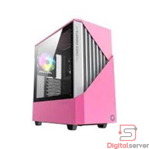 CASE ROSADO GAMEMAX CONTAC COC GAMER /LATERAL VIDRIO TEMPLADO / FAN LED ARGB + VENTILADOR TURBO /
