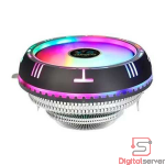 COOLER FAN VENTILADOR OVNI UFO RGB PARA CPU, COOLER SILENCIOSO DE 90MM PARA AMD / INTEL LGA 775, 1155, 1156