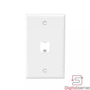 FACEPLATE DE PARED 1 PUERTO DE RED RJ45 / COLOR BLANCO