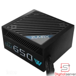FUENTE DE PODER CERTIFICADA DE 650W / ZUMAX 650W / NEGRO / PARA CASE ATX / 80 PLUS BRONCE