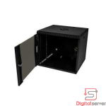 GABINETE RACK 9U CON VIDRIO TEMPLADO REFORZADO (53.0 cm × 40.0 cm × 45.0 cm) / GRATIS VENTILADOR