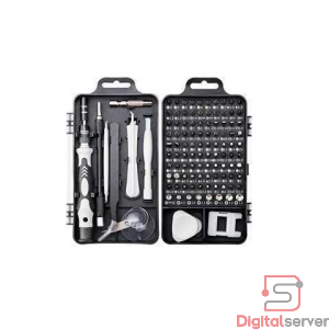 KIT DESTORNILLADORES DE PRECISION 115 PIEZAS MULTIUSOS / LAPTOP / CELULARES / ELECTRONICA / COLOR GRIS
