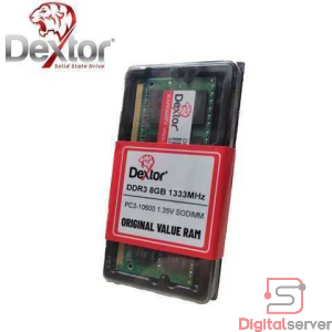 MEMORIA RAM DEXTOR 8GB DDR3 1333MHZ PC3-10600 SODIMM / PARA LAPTOP