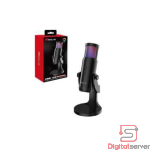 MICRÓFONO PARA PC / XTRIKE ME XMC-03 / USB / RGB / 1.5M / DISEÑO OMNIDIRECCIONAL / BASE ESTABLE / NEGRO