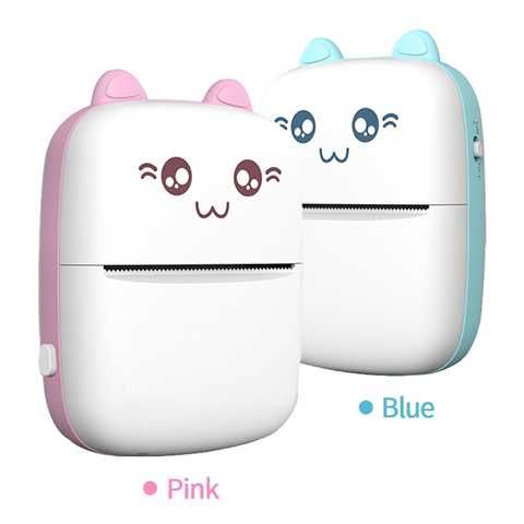 MINI IMPRESORA PORTATIL TERMICA BLUETOOTH FORMA DE GATO