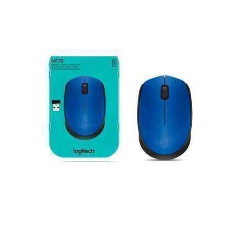 MOUSE INALAMBRICO LOGITECH M170 BLUE AND BLACK