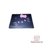 MOUSEPAD ALFOMBRA PARA MOUSE Y TECLADO 30CM X 36CM HELLO KITTY NEGRA