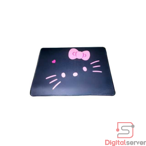 MOUSEPAD ALFOMBRA PARA MOUSE Y TECLADO 30CM X 36CM HELLO KITTY NEGRA