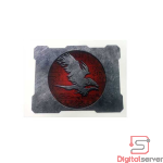 MOUSEPAD GAMER ANTIDESILIZANTE GRIS / ROJO  32X24 CMS