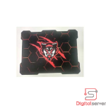 MOUSEPAD GAMER ANTIDESILIZANTE NEGRO / ROJO 32X24 CMS