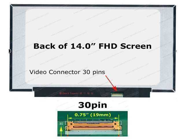PANTALLA 14 PULGADAS / 30 PINES / FULL HD / FHD / SIN SUJETADORES