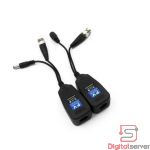 PAREJA DE VIDEO BALUN TECLAM ENERGIZADO CON RJ45 PARA CAMARAS DE SEGURIDAD 8MP