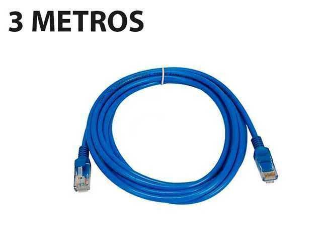 PATCH CORD CABLE DE RED CATEGORIA 6 3M / AZUL / 3 METROS