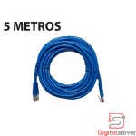PATCH CORD CABLE DE RED CATEGORIA 6 5M / AZUL / 5 METROS