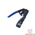PONCHADORA DE CABLE DE RED TOOLS CAT 6A CAT 5 CAT 5E / COLOR AZUL / PASSTROUGHT