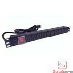 MULTITOMA REGLETA PDU PARA RACK 19" HORIZONTAL 1U / 10 TOMAS NEMA 5-15R / 15A 125VAC / RACKEABLE