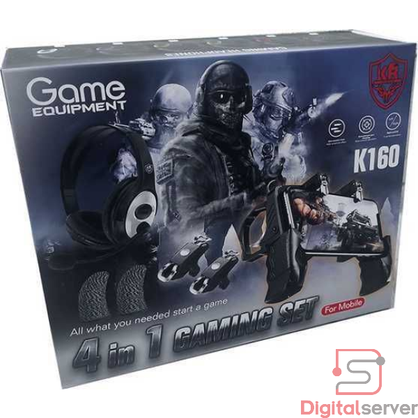SET 4 EN 1 GAME EQUIPMENT SOPORTE GATILLOS AUDIFONOS DEDALES. K160