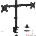 SOPORTE DUAL DE MONITOR 13" - 27" CON PEDESTAL KMT-2