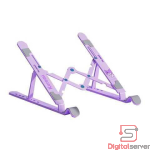 BASE SOPORTE VERTICAL PARA LAPTOP Y TABLETAS / NIVELES AJUSTABLES / ZJ-807 / SERIE KUROMI  / MORADO