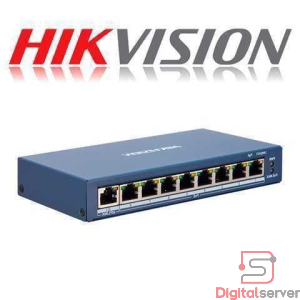 SWITCH HIKVISION 8 PUERTOS DS-3E1309P-EI/M / POE SMART / 10/100 / ETHERNET / ADMINISTRABLE / BUDGET 60W
