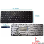 TECLADO PARA LAPTOP HP PAVILION 15-E 15-N 15-G 15-R 15-F / pk1314d1a00 / NEGRO / NUMERICO /