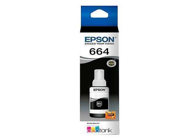 TINTA PARA IMPRESORA EPSON 664 NEGRO / 70ML