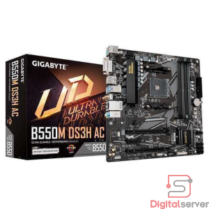 MAINBOARD GIGABYTE B550M DS3H AC REV 1.7 / SOCKET AM4 / SERIE 5000 / ULTRA DURABLE / DDR4 / WIFI / BLUETOOTH