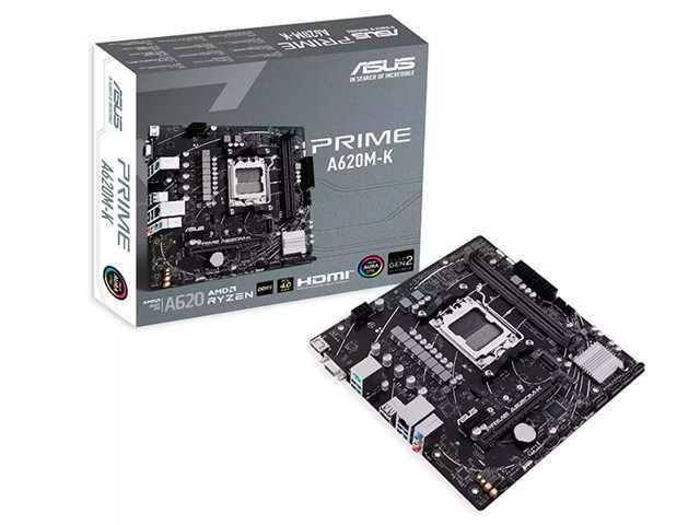 MAINBOARD ASUS PRIME A620M-K / SOCKET AM5 / DDR5 / ARGB GEN 2 / PCIE 4.0 / HDMI 2.1