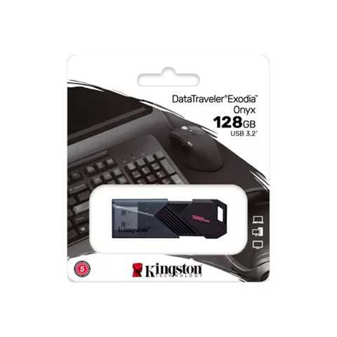 PENDRIVE KINGSTON DATATRAVELER EXODIA ONYX 128GB USB 3.2