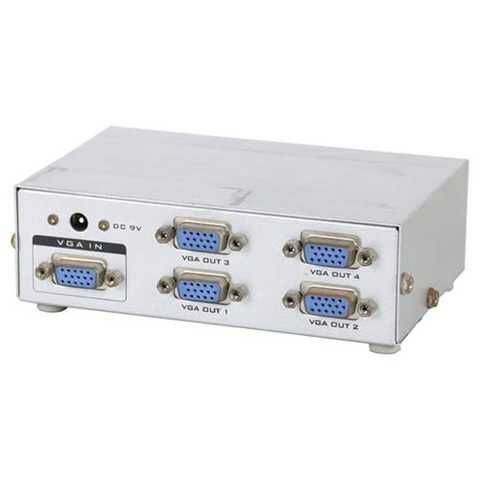 SPLITTER VGA A VGA 4 PUERTOS 250 MHZ