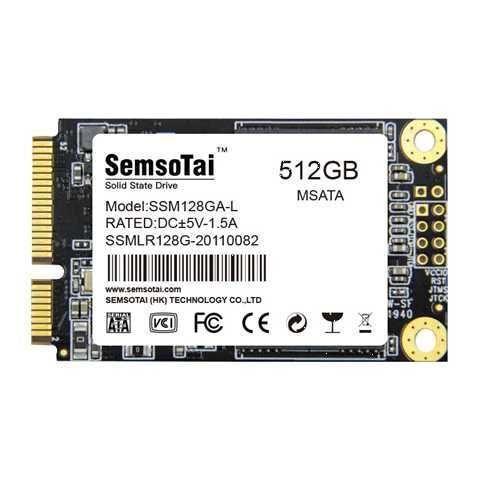 UNIDAD DE ESTADO SOLIDO SSD SEMSOTAI MSATA 512GB
