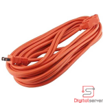 EXTENSION ELECTRICA PARA EXTERIORES / 6 METROS / 3 TOMAS / COLOR NARANJA