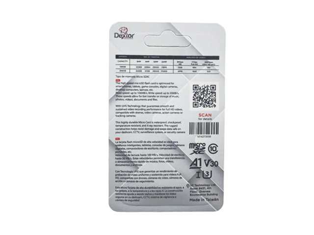 MEMORIA MICRO SD DEXTOR 32GB / CLASE 10 C10 U3 - Imagen 2