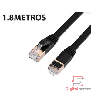 PATCH CORD CABLE DE RED CAT 8 BLINDADO 1.5M / NEGRO 