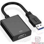 ADAPTADOR USB A HDMI / USB MACHO - HDMI HEMBRA / FULL HD 1080P