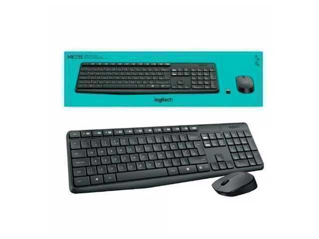 COMBO DE TECLADO Y MOUSE LOGITECH MK235 / INALAMBRICO / 2.4GHZ / 10M / NEGRO - Imagen 2