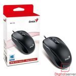 MOUSE ALAMBRICO GENIUS DX-110 / OPTICO / 3 BOTONES / 1200 DPI / 1.5M / TIPO C / COLOR  NEGRO