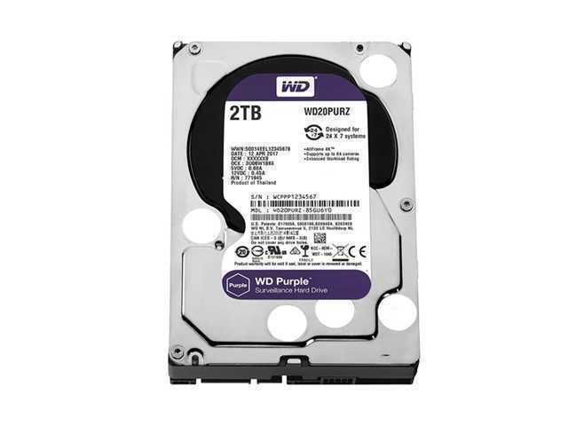 DISCO DURO HDD WD WESTERN DIGITAL PURPLE WD20PURX 2TB 3.5" SATA 6GB/S CCTV