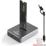 DOCKING STATION DEXTOR / LECTOR DUAL M.2 SATA NVME / USB-A USB-C