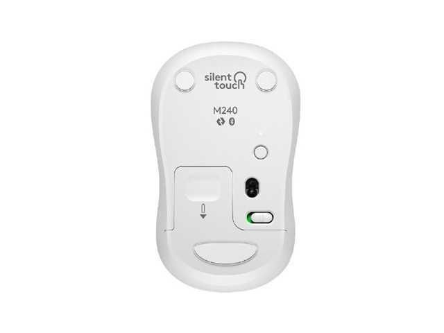 MOUSE LOGITECH M240 SILENT / BLUETOOTH / 3 BOTONES / COLOR BLANCO - Imagen 2