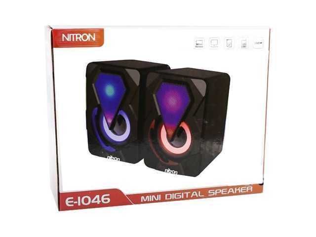 PARLANTE DE COMPUTADORA NITRON E-1046 / USB PLUG 3.5 MM - Imagen 2