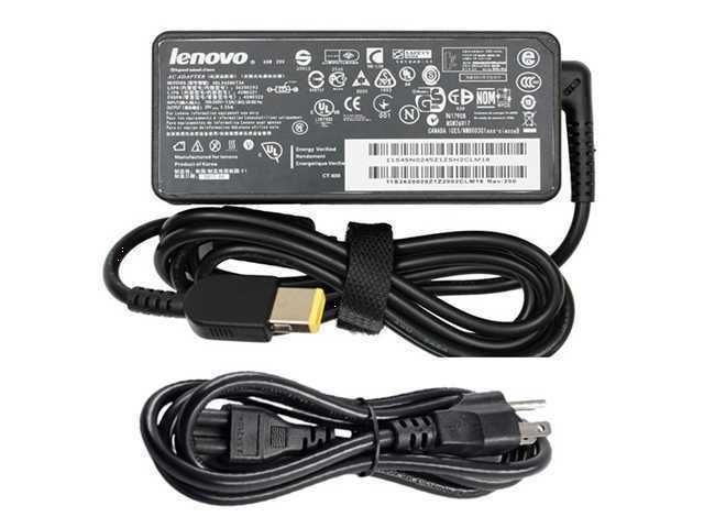 CARGADOR RECTANGULAR LENOVO 20V 3.25A 65W PUNTA USB CUADRADA