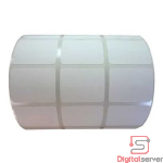 ROLLO DE ETIQUETAS TERMICA DIRECTA T-60 / 3 FILAS 3.4CMS ANCHO X 2.5CMS ALTO / 2000 ETIQUETAS