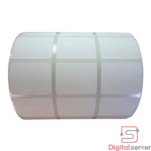 ROLLO DE ETIQUETAS TERMICA DIRECTA T-60 / 3 FILAS 3.4CMS ANCHO X 2.5CMS ALTO / 2000 ETIQUETAS