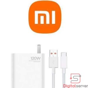 CARGADOR PARA CELULARES XIAOMI 120W / USB A TIPO-C / CARGA RAPIDA / BLANCO