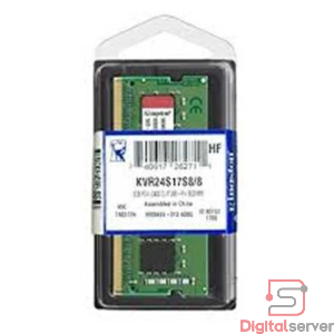 MEMORIA RAM KINGSTON DDR4 8GB 2400MHZ SODIMM / KVR24S17S8/8 / PARA LAPTOP / 1.2V / CL17 / GRADO A